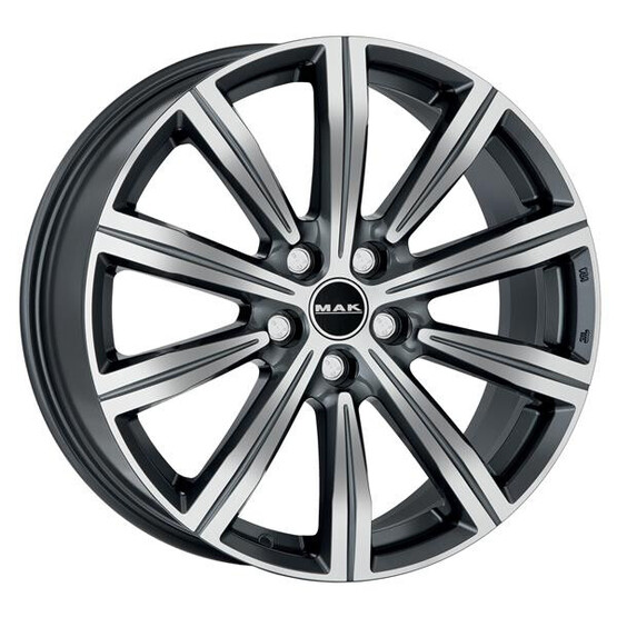 Диск Mak Birmingham 19x8 5x120 ET38 DIA72.60 GUNMETAL MIRROR FACE Диск Mak Birmingham 19x8 5x120 ET38 DIA72.60 GUNMETAL MIRROR FACE