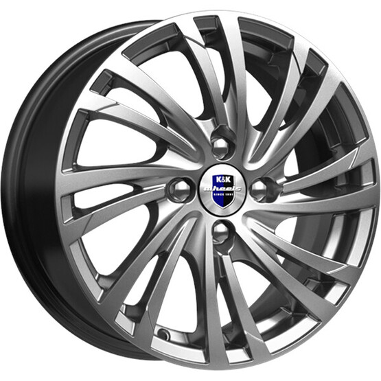 Диск K&K Мейола 15x6 4x100 ET50 DIA60.10 ДАРК ПЛАТИНУМ Диск K&K Мейола 15x6 4x100 ET50 DIA60.10 ДАРК ПЛАТИНУМ