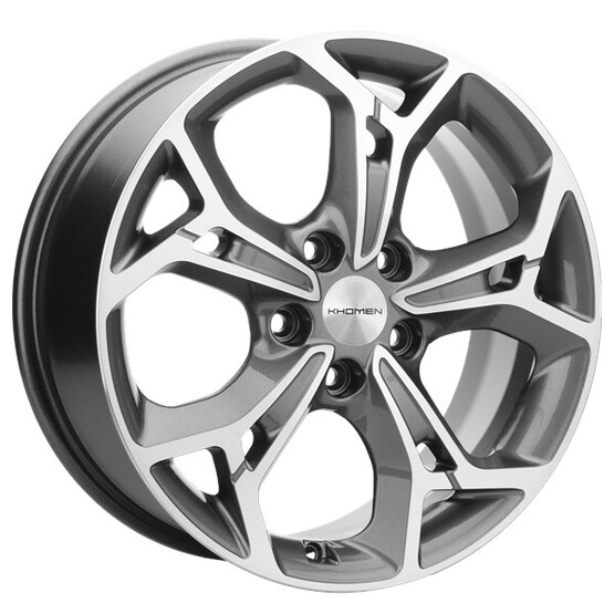 Диск Khomen 1702 17x7 5x114.30 ET45 DIA67.10 GRAY-FP Диск Khomen 1702 17x7 5x114.30 ET45 DIA67.10 GRAY-FP