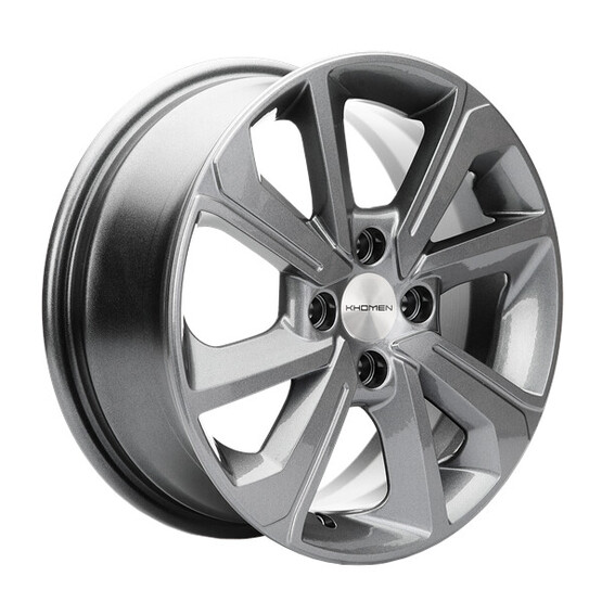 Диск Khomen 1501 15x6 4x100 ET37 DIA60.10 GRAY Диск Khomen 1501 15x6 4x100 ET37 DIA60.10 GRAY