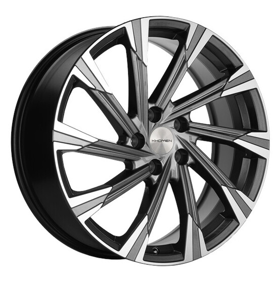 Диск Khomen 1901 19x7.50 5x114.30 ET48 DIA67.10 GRAY-FP Диск Khomen 1901 19x7.50 5x114.30 ET48 DIA67.10 GRAY-FP