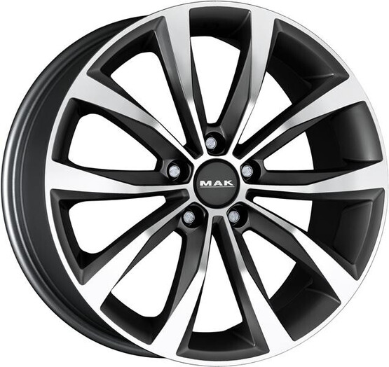 Диск Mak Wolf 17x7.50 5x112 ET47 DIA57.10 GUN METALLIC-MIRROR FACE Диск Mak Wolf 17x7.50 5x112 ET47 DIA57.10 GUN METALLIC-MIRROR FACE