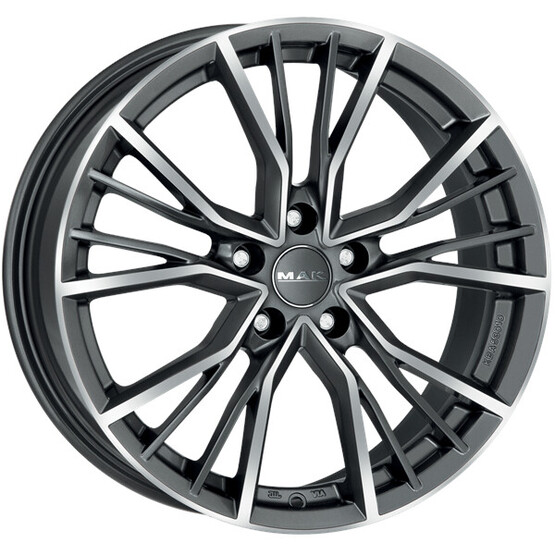 Диск Mak Union 21x9.50 5x112 ET25 DIA66.60 GUN MET-MIRROR FACE Диск Mak Union 21x9.50 5x112 ET25 DIA66.60 GUN MET-MIRROR FACE