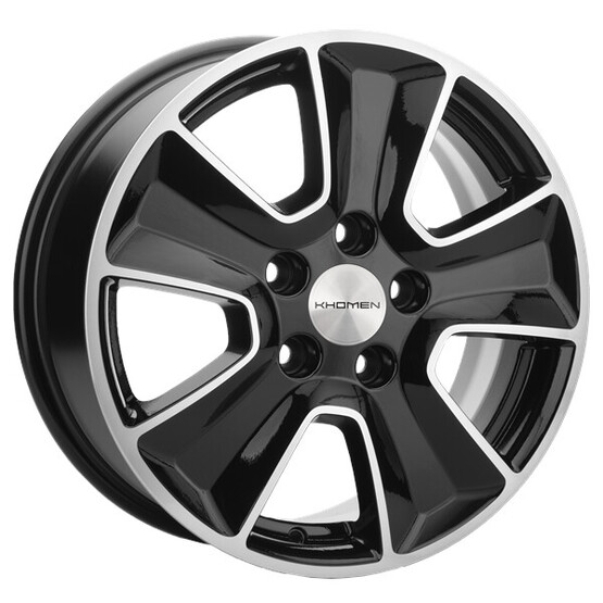 Диск Khomen 1601 16x6.50 5x114.30 ET50 DIA67.10 BLACK-FP Диск Khomen 1601 16x6.50 5x114.30 ET50 DIA67.10 BLACK-FP
