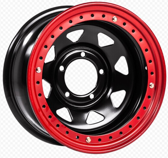Диск Off-Road-Wheels Black 16x10 5x139.70 ET-44 DIA110.10 ЧЕРНЫЙ С БЕДЛОКОМ (КРАСНЫЙ) Диск Off-Road-Wheels Black 16x10 5x139.70 ET-44 DIA110.10 ЧЕРНЫЙ С БЕДЛОКОМ (КРАСНЫЙ)