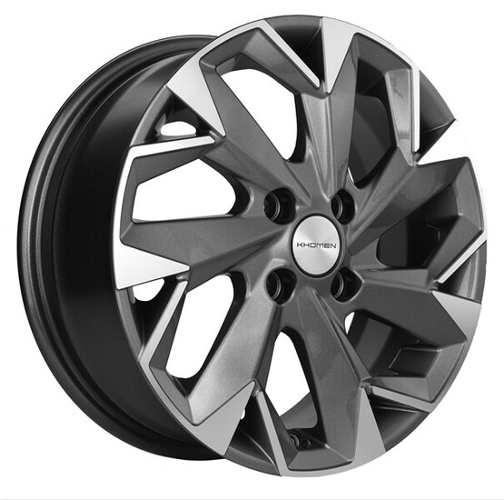 Диск Khomen 1508 15x6 4x98 ET35 DIA58.60 GRAY-FP Диск Khomen 1508 15x6 4x98 ET35 DIA58.60 GRAY-FP