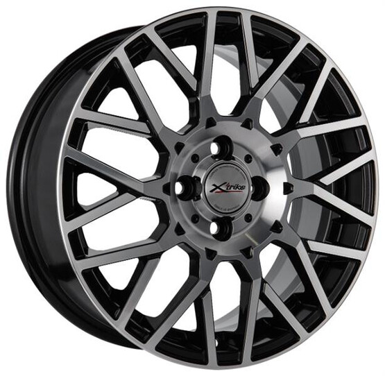 Диск X'trike X-125 16x6.50 4x100 ET48 DIA60.10 BK/FP