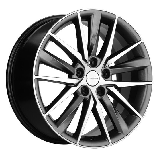 Диск Khomen 1807 18x8 5x112 ET48 DIA57.10 GRAY-FP Диск Khomen 1807 18x8 5x112 ET48 DIA57.10 GRAY-FP