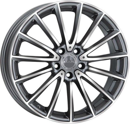 Диск Mak Komet 19x7.50 5x112 ET32 DIA66.60 GUN MET MIRROR FACE Диск Mak Komet 19x7.50 5x112 ET32 DIA66.60 GUN MET MIRROR FACE