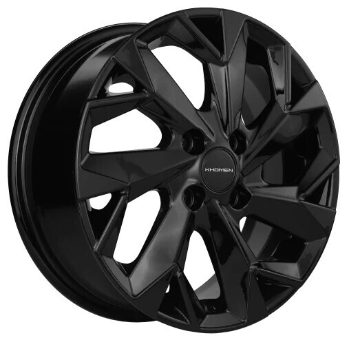 Диск Khomen 1402 14x5 4x100 ET43 DIA60 BLACK Диск Khomen 1402 14x5 4x100 ET43 DIA60 BLACK