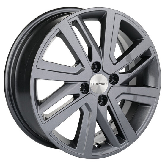 Диск Khomen 1609 16x6 4x100 ET37 DIA60.10 GRAY Диск Khomen 1609 16x6 4x100 ET37 DIA60.10 GRAY