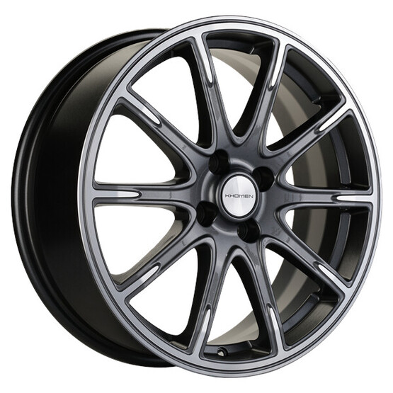 Диск Khomen 1707 17x6.50 4x100 ET43 DIA60.10 GRAY-FP Диск Khomen 1707 17x6.50 4x100 ET43 DIA60.10 GRAY-FP