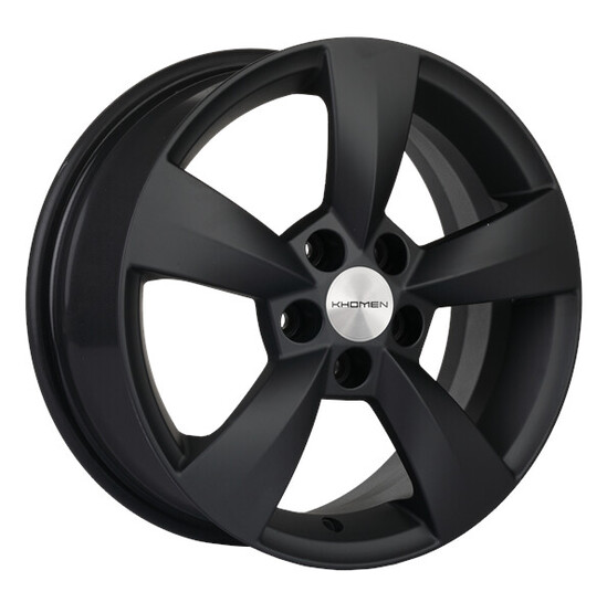 Диск Khomen 1504 15x6 5x100 ET40 DIA57.10 BLACK MATT Диск Khomen 1504 15x6 5x100 ET40 DIA57.10 BLACK MATT