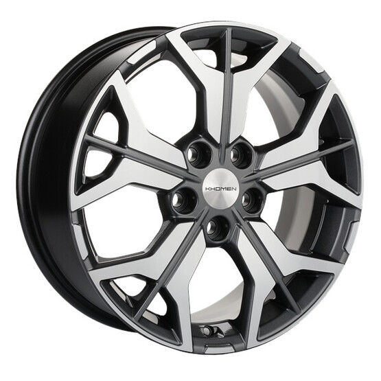 Диск Khomen 1715 17x7 5x112 ET40 DIA57.10 GRAY-FP Диск Khomen 1715 17x7 5x112 ET40 DIA57.10 GRAY-FP