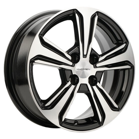 Диск Khomen 1502 15x6 4x100 ET48 DIA54.10 BLACK-FP Диск Khomen 1502 15x6 4x100 ET48 DIA54.10 BLACK-FP