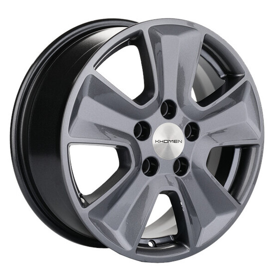 Диск Khomen 1601 16x6.50 5x114.30 ET43 DIA67.10 GRAY Диск Khomen 1601 16x6.50 5x114.30 ET43 DIA67.10 GRAY