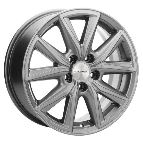 Диск Khomen 1706 17x7 5x114.30 ET39 DIA60.10 GRAY Диск Khomen 1706 17x7 5x114.30 ET39 DIA60.10 GRAY