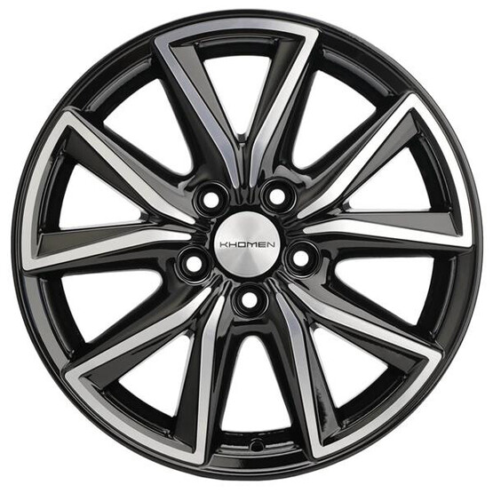 Диск Khomen 1706 17x7 5x114.30 ET39 DIA60.10 BFP Диск Khomen 1706 17x7 5x114.30 ET39 DIA60.10 BFP