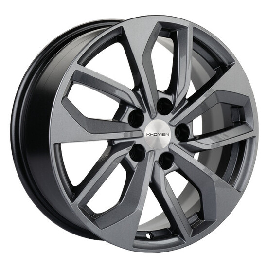 Диск Khomen 1703 17x7 5x108 ET43 DIA65.10 BLACK