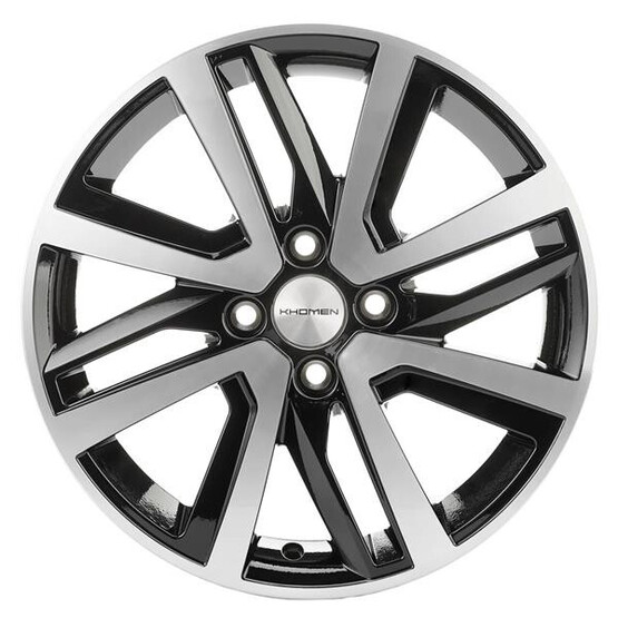 Диск Khomen 1609 16x6 4x100 ET41 DIA60 BLACK MATT Диск Khomen 1609 16x6 4x100 ET41 DIA60 BLACK MATT